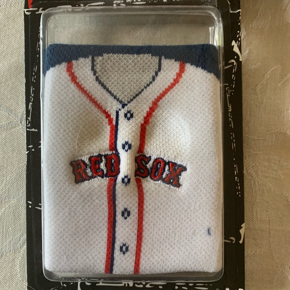 Boston Red Sox Jersey Sweat Band.   - White with Red & Navy $10